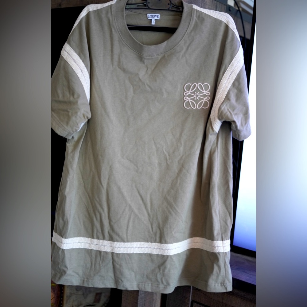 Loewe Green Short Sleeve Tee Casual Comfort